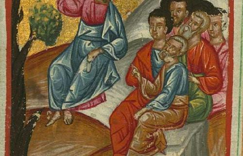 Jesus teaching the disciples