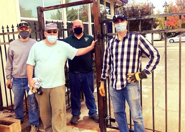 Knights of Columbus #953 - fence painting crew
