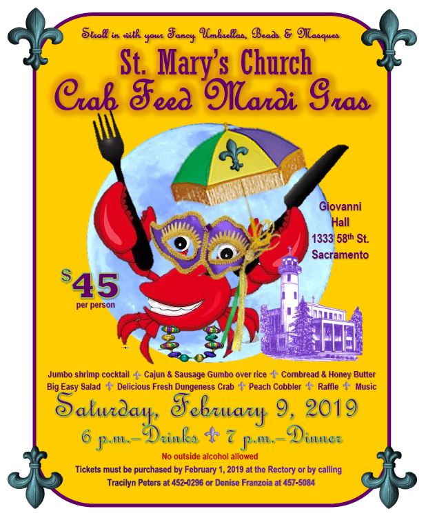 Crab Feed Mardi Gras 2019