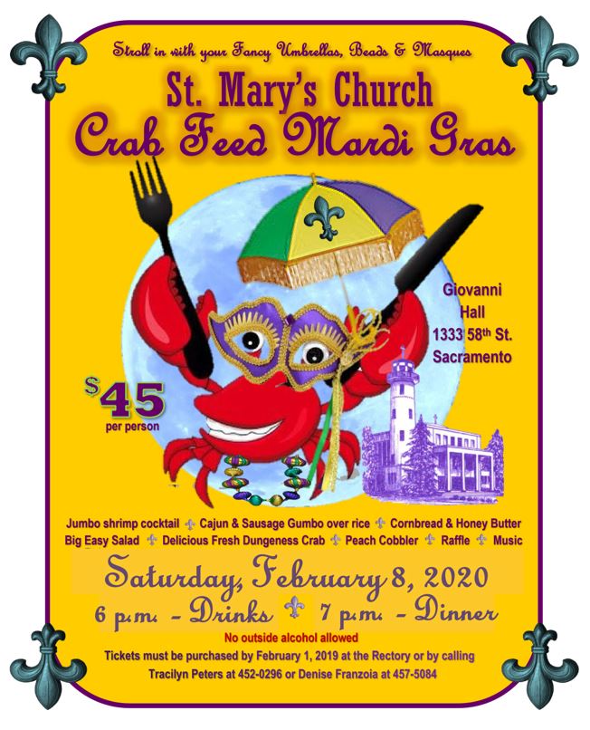 Crab Feed Mardi Gras 2019