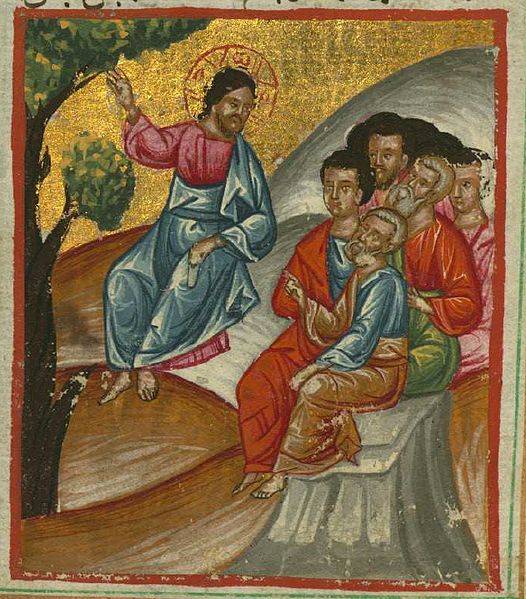Jesus teaching the disciples