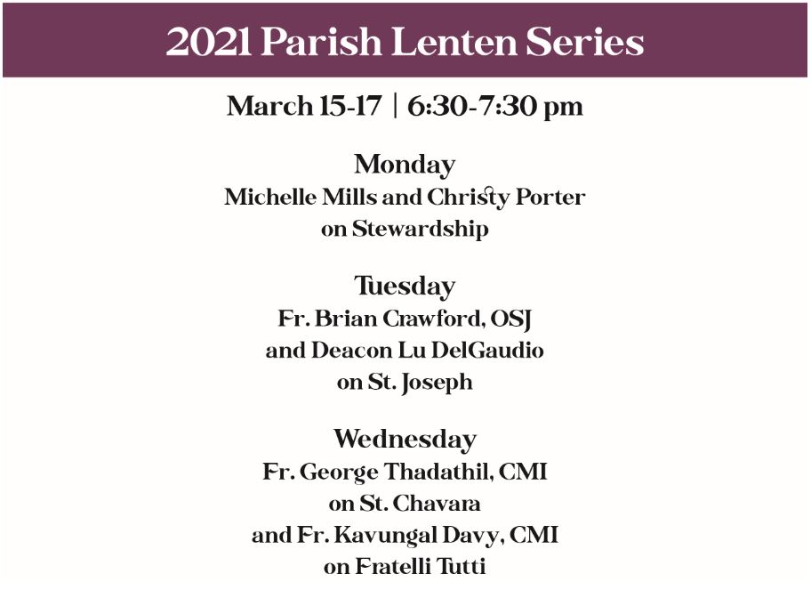 St. Mary Lenten Series 2021