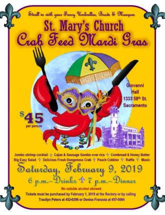 Crab Feed Mardi Gras 2019