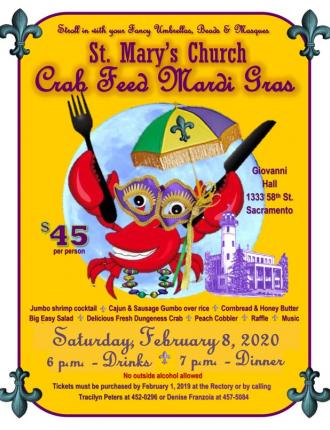 Crab Feed Mardi Gras 2019