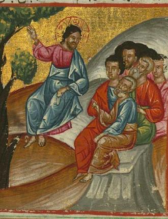 Jesus teaching the disciples